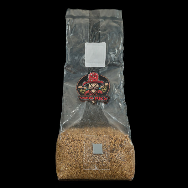 Millet Grain 100 Sterilized Mushroom Spawn Bag (2lb.) Uncle Myc's